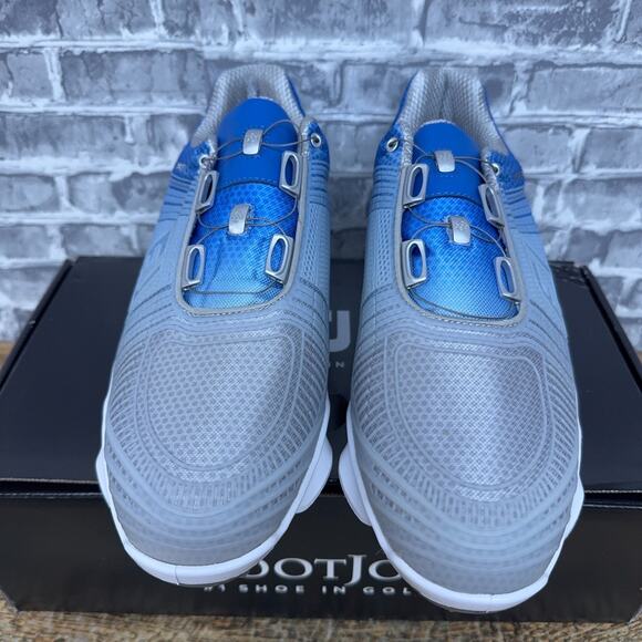 FJ Footjoy Hyperflex II BOA Golf Shoes Gray Blue 51032 Mens Size 10.5 M New main image 4